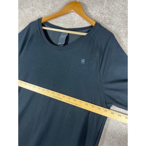G Star Raw Correctline Shirt Dress Womens L Black 3/4 Sleeve Casual Mini - Picture 7 of 8